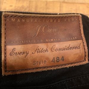 J. Crew 484 Black Skinny Jean 29x30